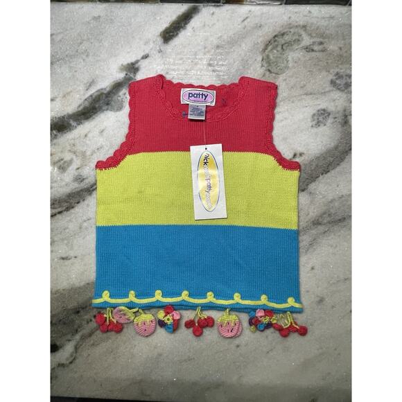 Boutique Nick Nack Patty Wack Sleeveless Sweater Top Size 4 Girls NWT - Picture 1 of 7